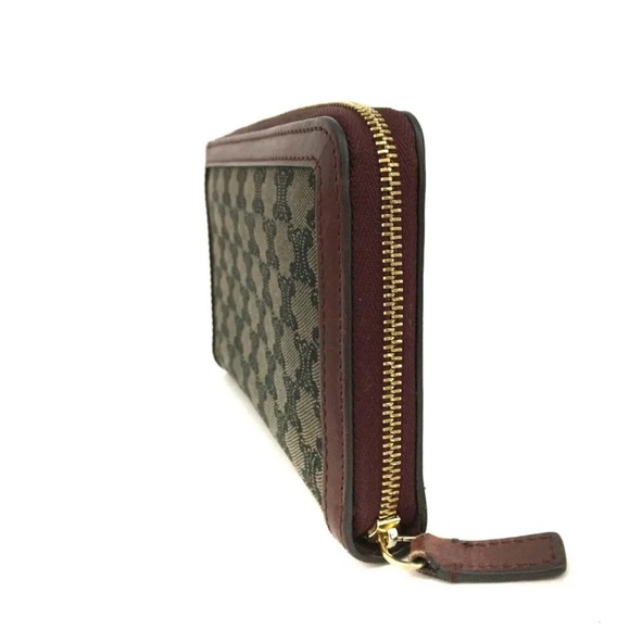 CELINE Macadam Camvas Leather Zip Around Long Wallet /1K2333 - Picture 3 of 8